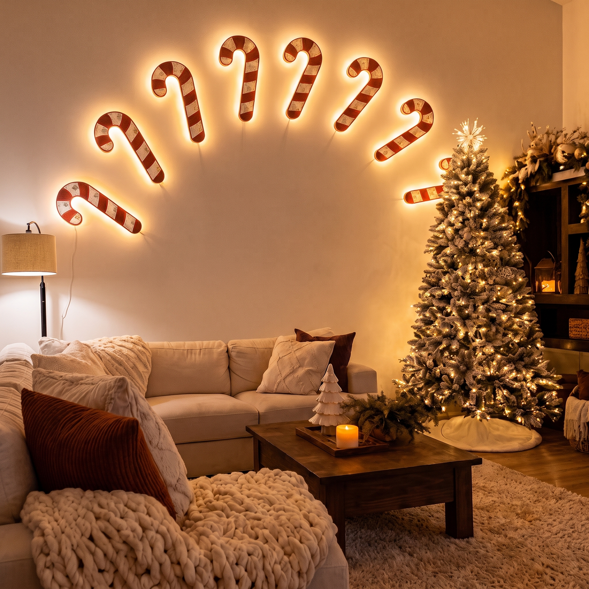 6pk LED Candy Cane