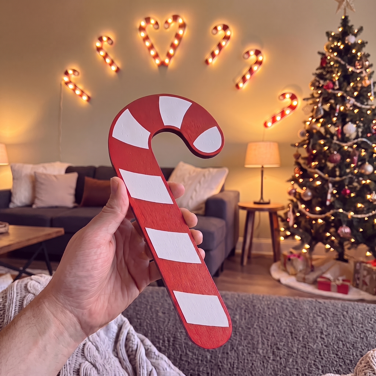 6pk LED Candy Cane